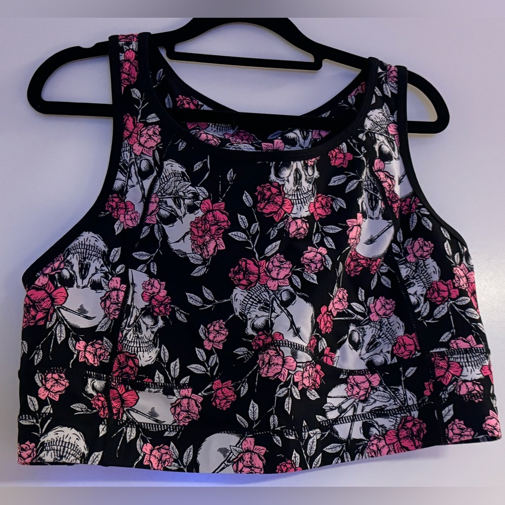 Torrid Floral Skulk Sports Bra